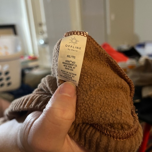 Offline by Aerie Tan Sweatpants - Picture 3 of 3